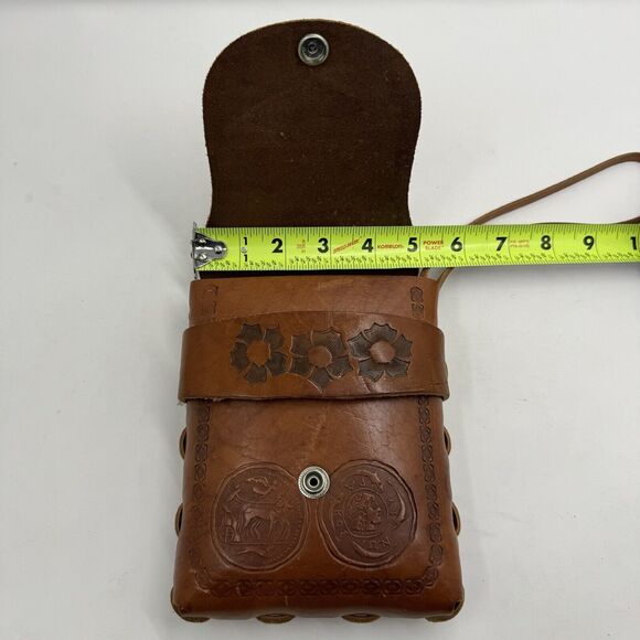 Vintage Leather Clutch Wristlet Large Belt Loop Western Boho - Picture 7 of 12